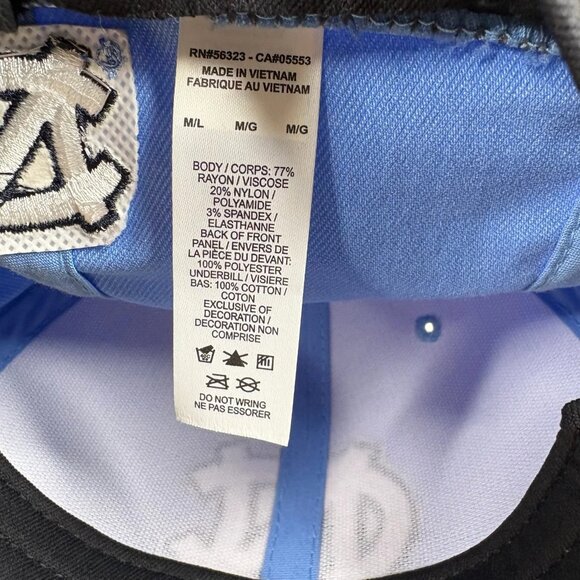 Nike Classic99 Mens Blue North Carolina Tar Heels Logo Baseball Hat Cap Size M/L - Picture 8 of 8